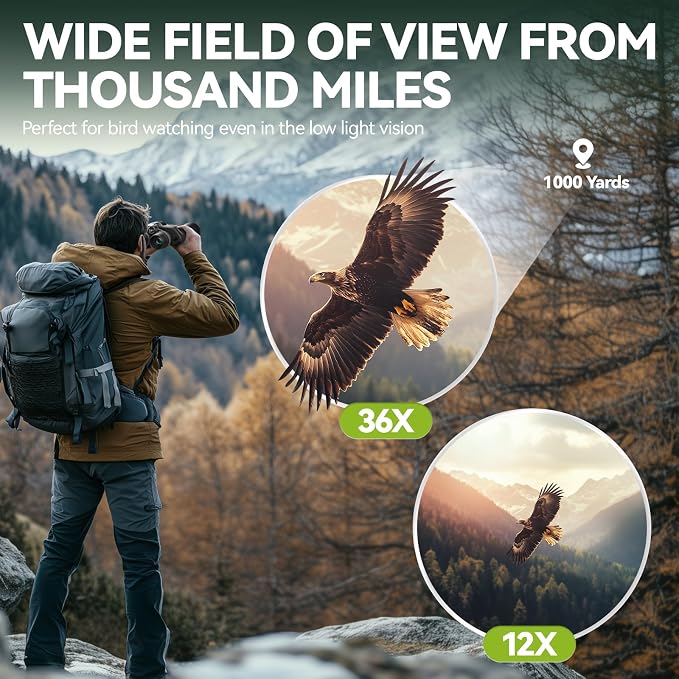 12-36X50 High Powered Zoom Binoculars - Image 5