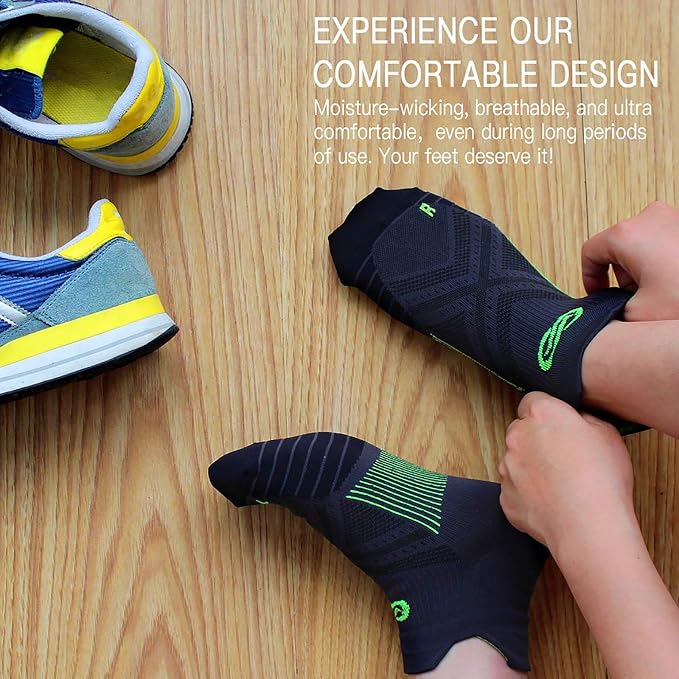 PAPLUS Ankle Compression Sock for Men and Women 2/4/6 Pairs, Low Cut - Image 5