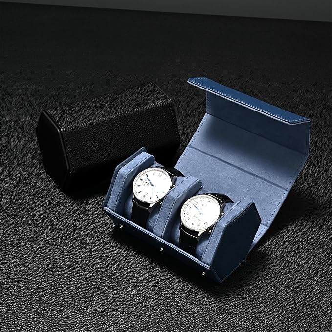 Oirlv Luxury Hexagonal Leather Watch Travel Case Watch Organizer Case - Image 5