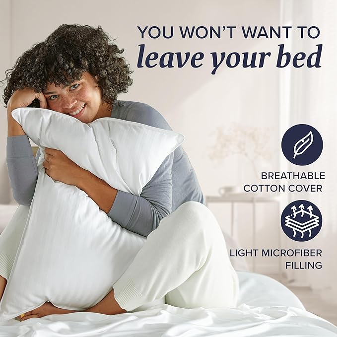 Beckham Hotel Collection Bed Pillows Standard/Queen Size Set of 2 - Image 6