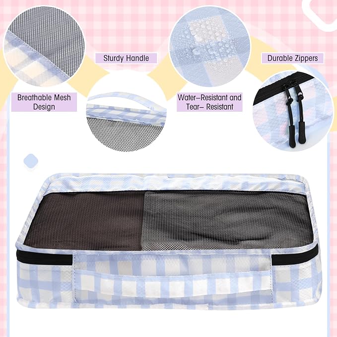 5 Pcs Packing Cubes for Suitcase Large Travel Cubes Carry on Luggage Organizer - Image 4