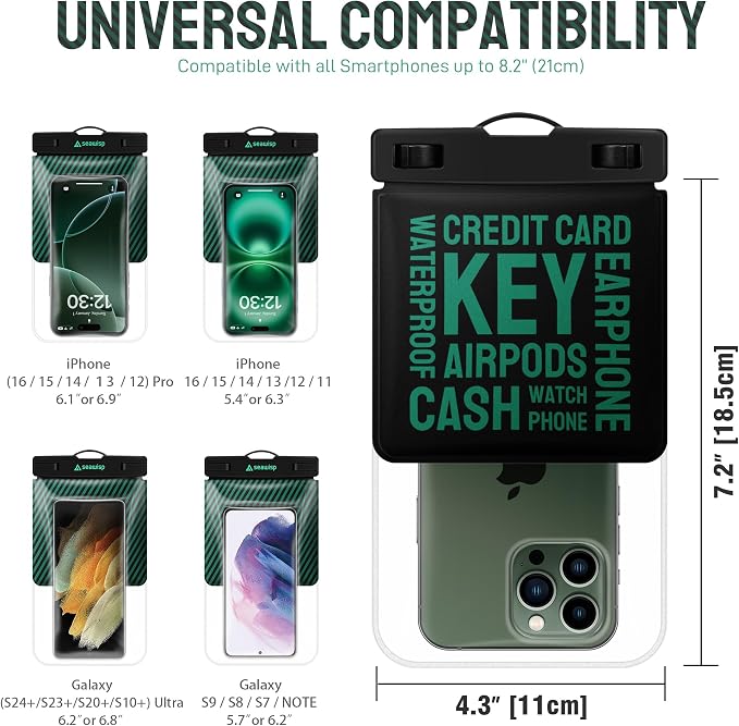 Universal Waterproof Phone Pouch IPX8 Dry Bag - Image 2