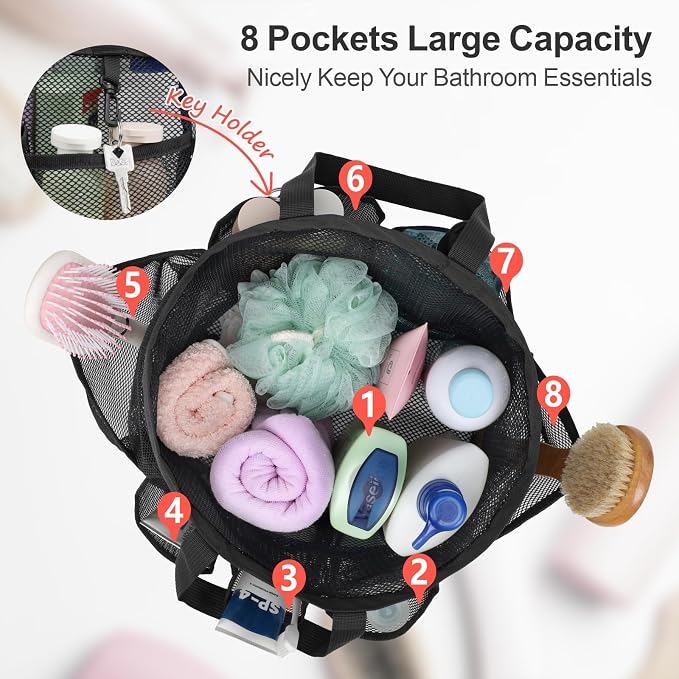 F-color Mesh Shower Caddy Portable - Image 2