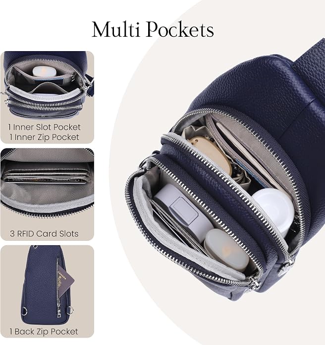 befen Genuine Leather Small Sling Bag - Image 4