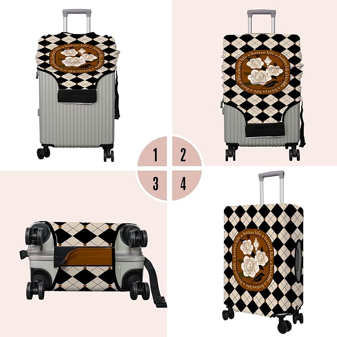 Travel Luggage Cover Suitcase Protector Fits 18-32 Inch Wheel Covers - Image 3