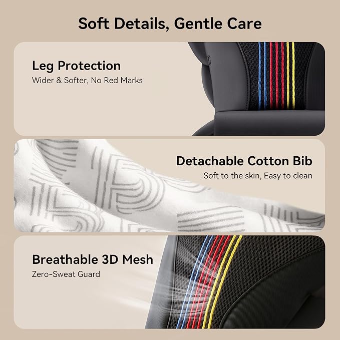Baby Carrier with Hip Seat, BeBeBus 2-in-1 Ergonomic Newborn to Toddler Carrier - Image 5