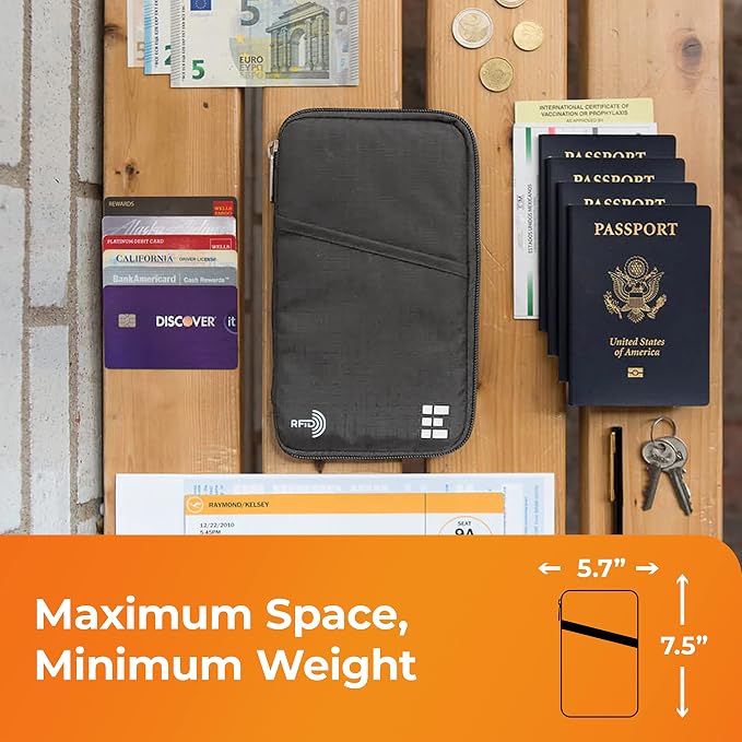 Passport Holder Family up to 6 Passports, Large Passport Wallet and Premium - Image 6