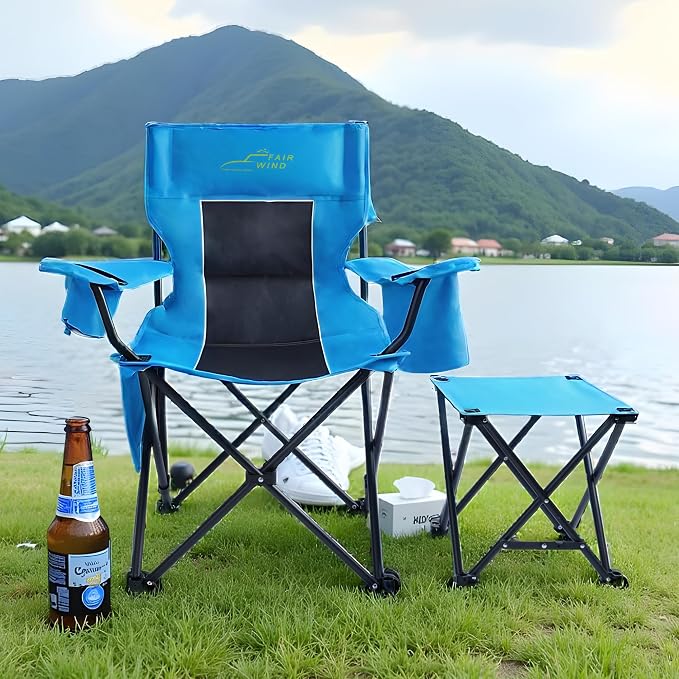 FAIR WIND Oversized Padded Camping Chair - Image 2