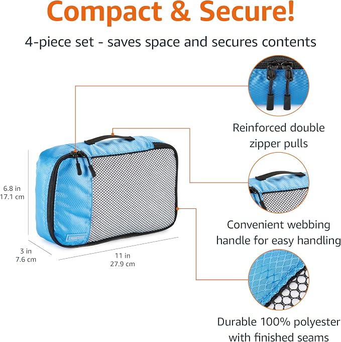 Amazon Basics Small Packing Cubes - Image 3
