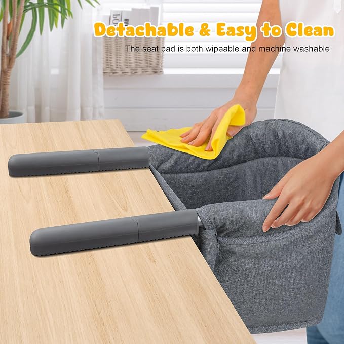 Hook On High Chair: Portable Fast Table Chair - Image 6
