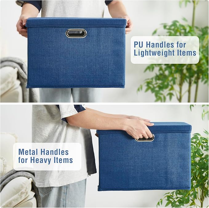 17" Large Collapsible Storage Bins - Image 4