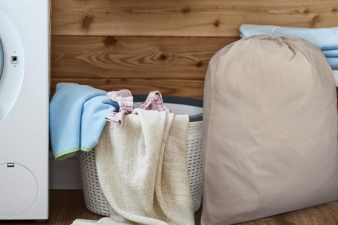 Urban Villa Laundry Bags 2 Pack Canvas Dirty Clothes Travel Laundry Bag|Machine - Image 8