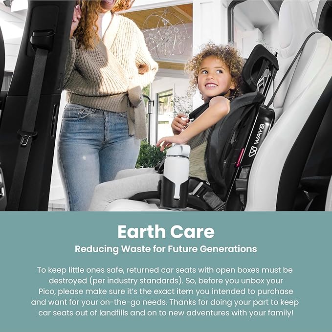WAYB Pico Travel Car Seat with Premium Carrying Bag- Lightweight, Foldable - Image 4