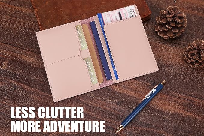 STAR VISTA Albatross Leather Travel Passport Holder, Minimalist Design - Image 6