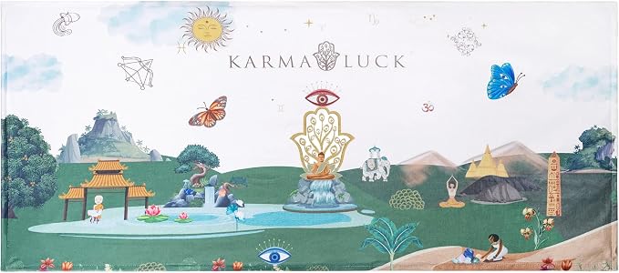 KARMA AND LUCK Dreamy Escape Beach Towel by KarmaandLuck