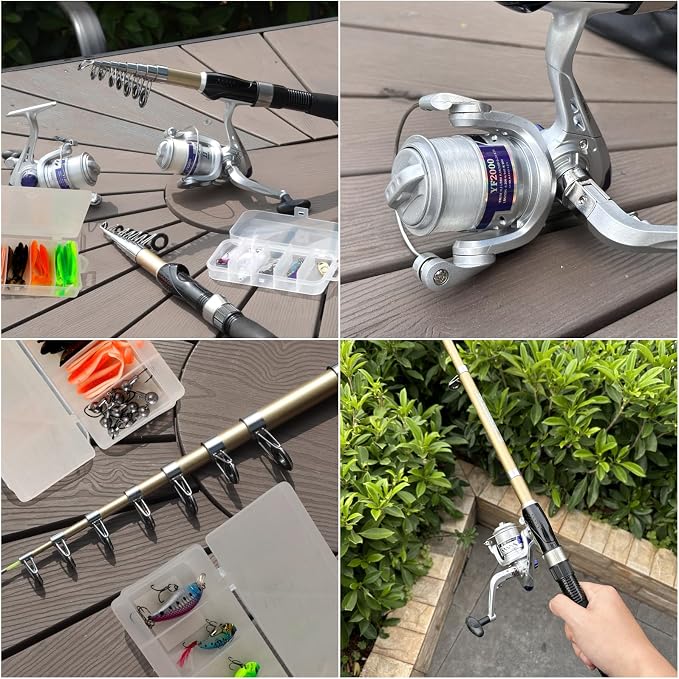 Fishing Pole Set Fishing Rod and Reel Combo, Prefect - Image 2