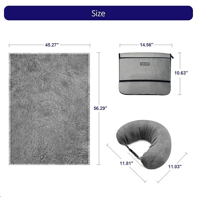 3-in-1 Travel Pillow Blanket Set - Image 6