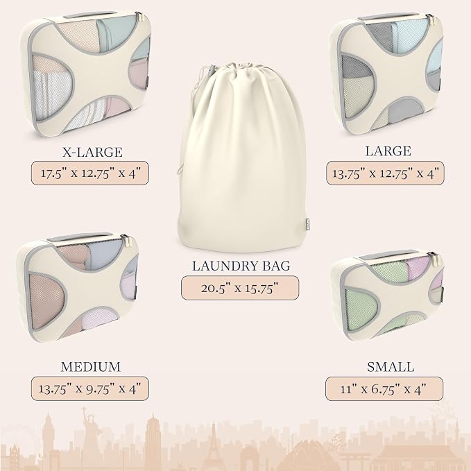 Shacke Premium 5 Packing Cubes Set - Image 4