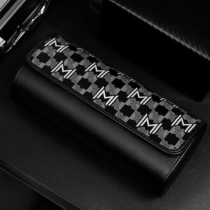 MOZSLY Watch Roll Travel Case 3 Slots Portable Watches Box Organizer Storage - Image 7