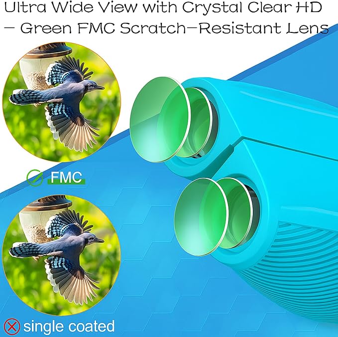 12x25 Compact Binoculars for Adults & Kids, High Powered Lightweight Waterproof - Image 7