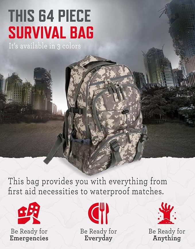 ReadyWise Emergency Survival Gear – Tactical Military Backpack, Camping - Image 2