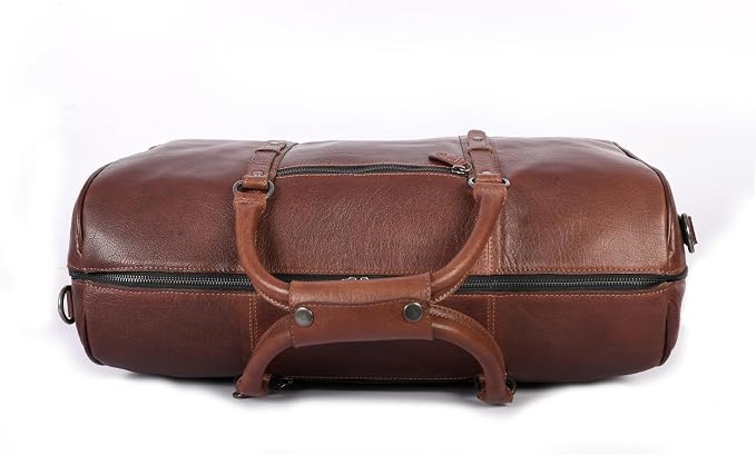 Leather Duffel Bag for Men & Women Travel, Gym Bag - Image 6