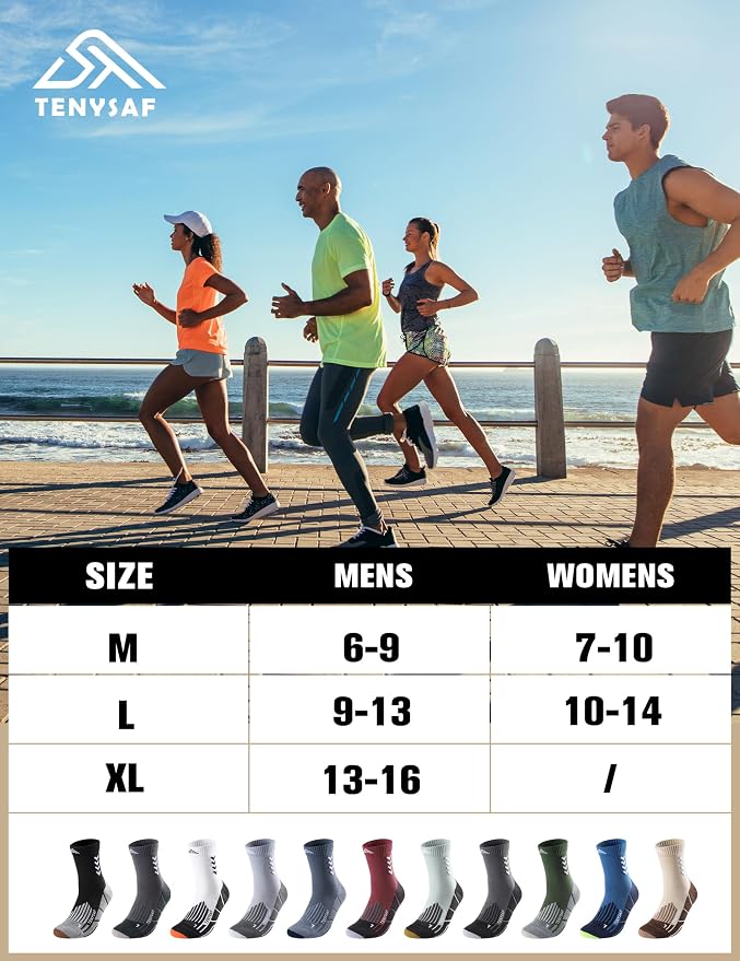 Compression Crew Running Socks: Athletic Socks - Image 6