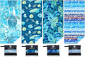 4 Pack Microfiber Lightweight Beach Towel Sand Free Quick Dry Absorbent Thin by WIDDONEN