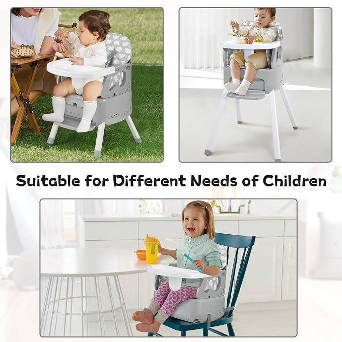 4 in 1 Portable Baby Highchair Convertible Highchair - Image 5
