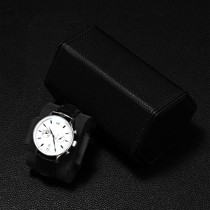 Oirlv Luxury Hexagonal Leather Watch Travel Case Watch Organizer Case - Image 5