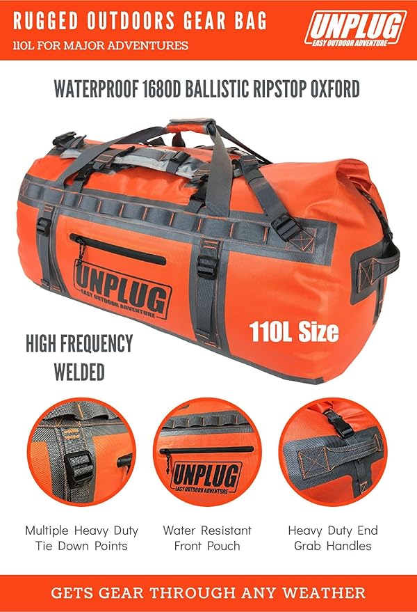 big duffle bag equipment duffle bag large waterproof luggage extra large duffle - Image 2