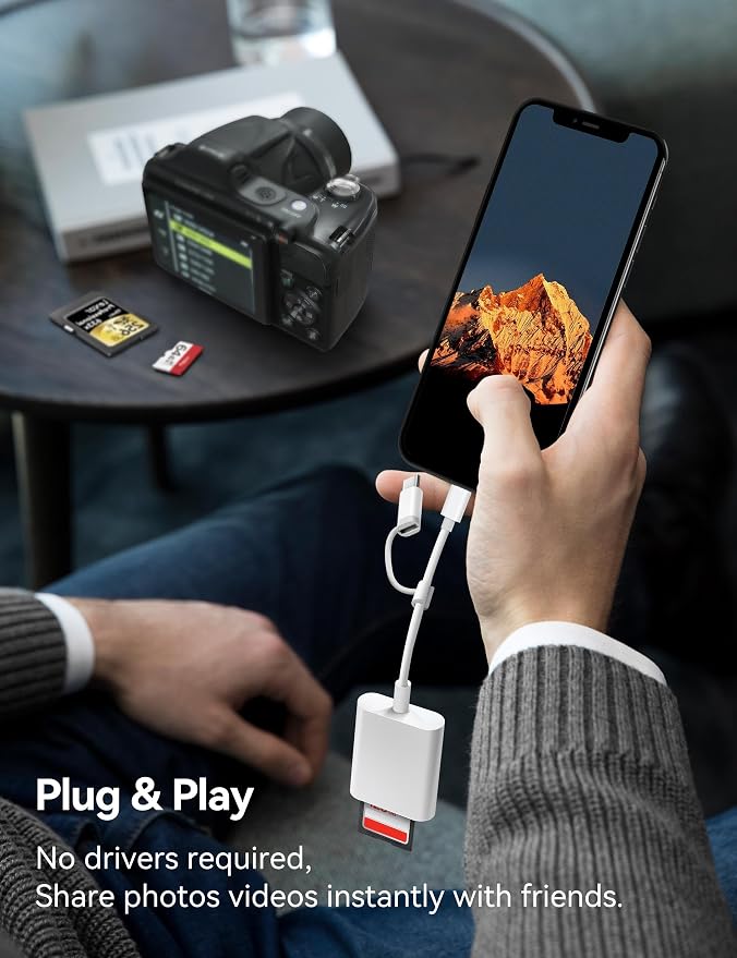 SD Card Reader for iPhone, SD Card Adapter - Image 5