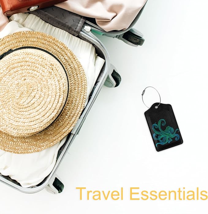 2 Pack PU Leahter Luggage Tag - Image 5