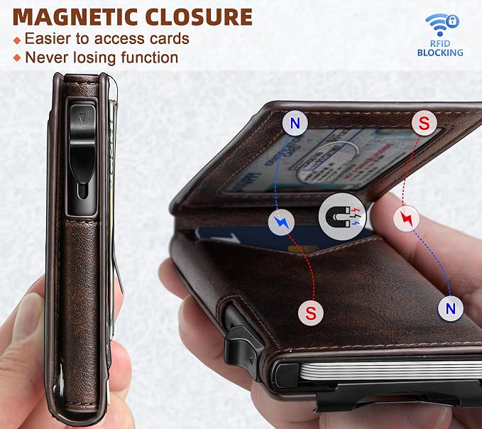 BULLIANT Men Wallet, Money Clip Wallet Slim - Image 3