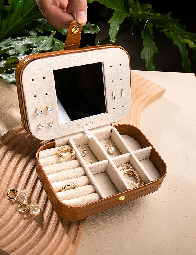 S.Leaf Travel Jewelry Organizer Travel Jewelry Boxes - Image 3