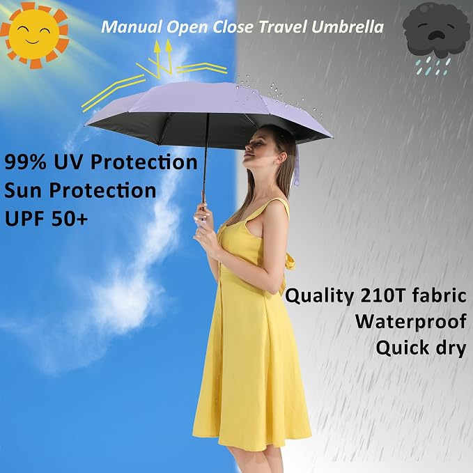 BAODINI Travel Mini Umbrella for Purse - Image 2