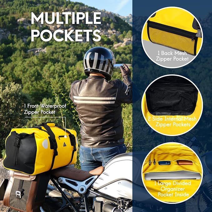 Haimont Waterproof Duffel Bag Roll-top Dry Duffel Bag - Image 5