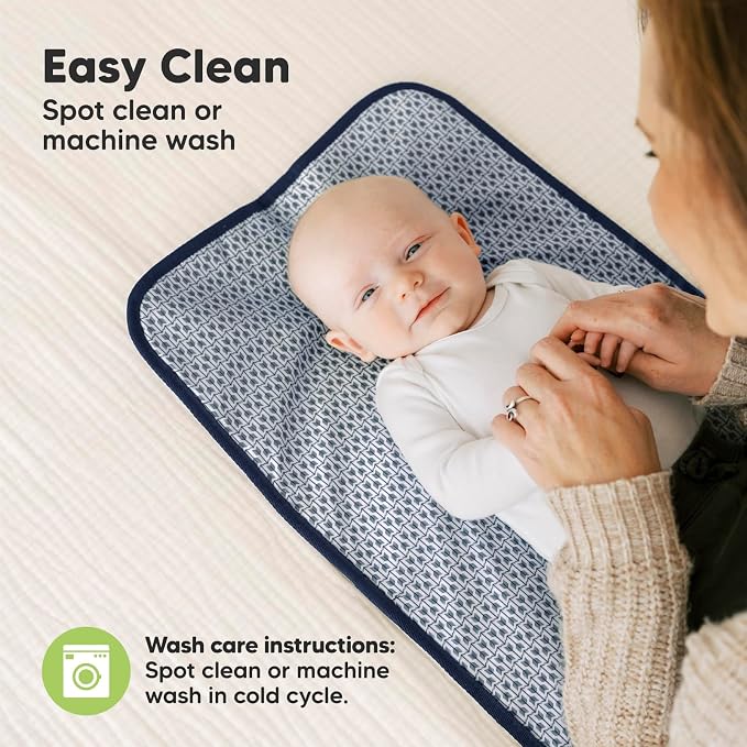 KeaBabies Portable Diaper Changing Pad, Easy Wipe Clean - Image 7
