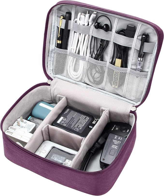 VOCUS Electronics Organizer Travel Cable Organizer Bag - Image 2
