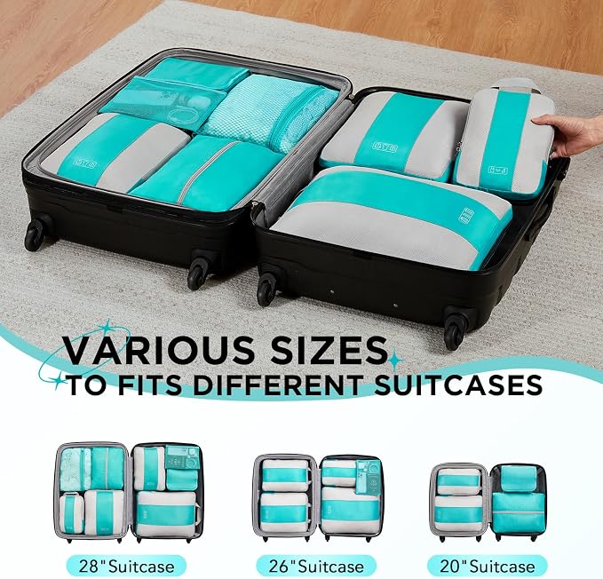 8 Set Compression Packing Cubes - Image 7