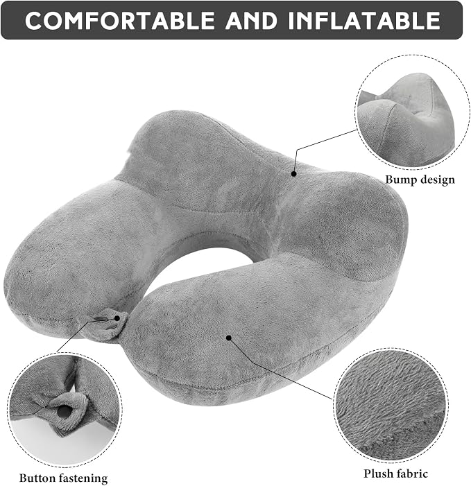 Sintuff 2 Pack Inflatable Travel Pillow - Image 3