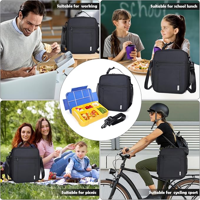 NOL Nylon Waterproof Kids Lunch Bag, Insulated Lunch Bag, Lunch box Cooler - Image 6