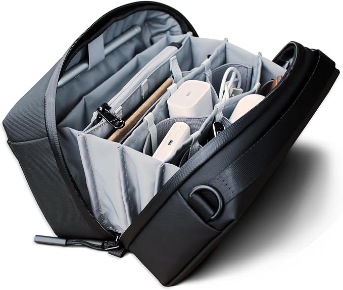 Alex T1 large storage electronics organizer travel case pouch, YKK by ANVIORIGINAL