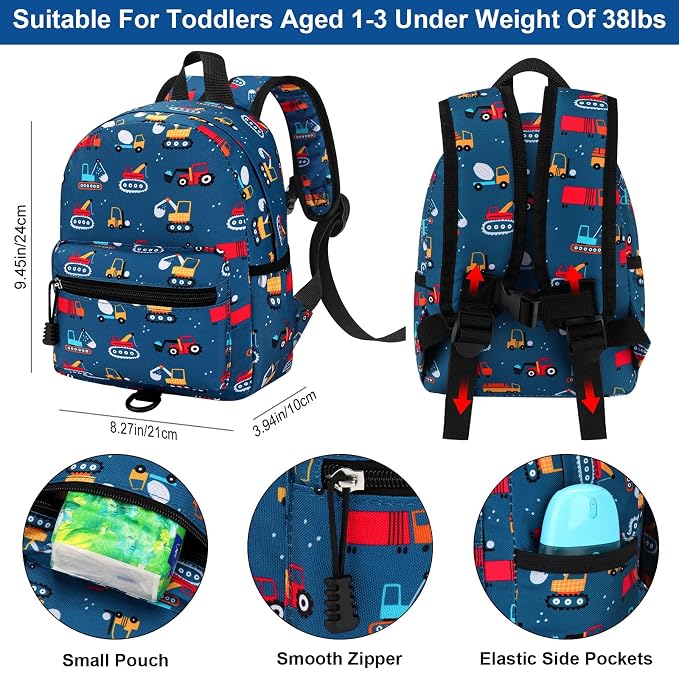 Accmor Toddler Backpack with Leash, Cute Baby Backpack with Anti Lost Wrist Link - Image 2