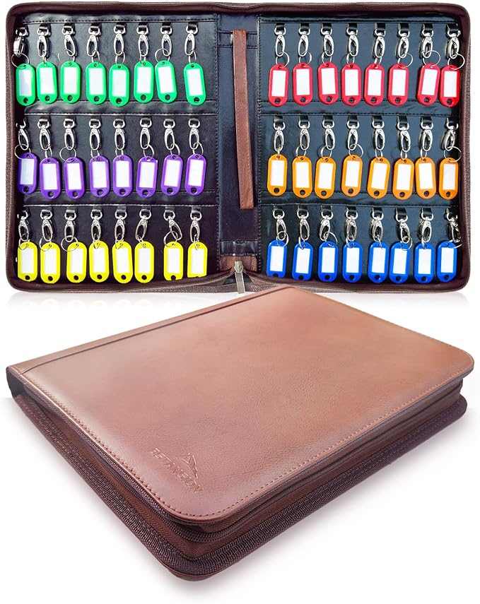 Portable Key Organizer, Zippered Key Organizers Case by Bstansion