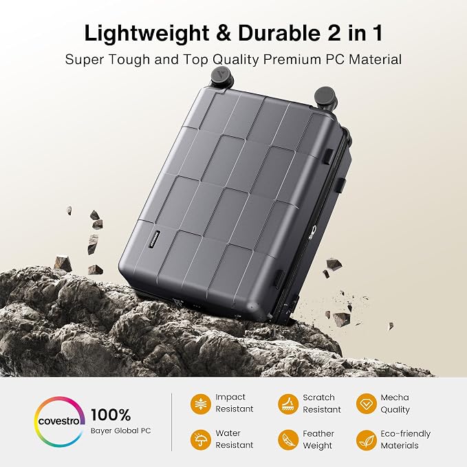SHOWKOO Luggage Sets 3 Piece Hardside Expandable Lightweight PC Suitcase Sets - Image 3