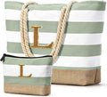 Becokan Beach Bag Initial Beach Tote by BecokanBeachBagSpecialist