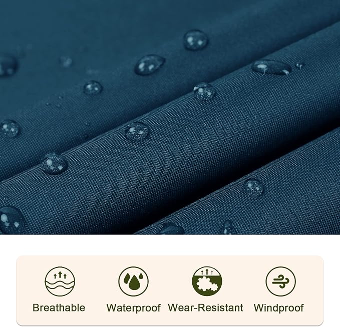 SaphiRose Unisex Rain Poncho Raincoat Hooded - Image 5