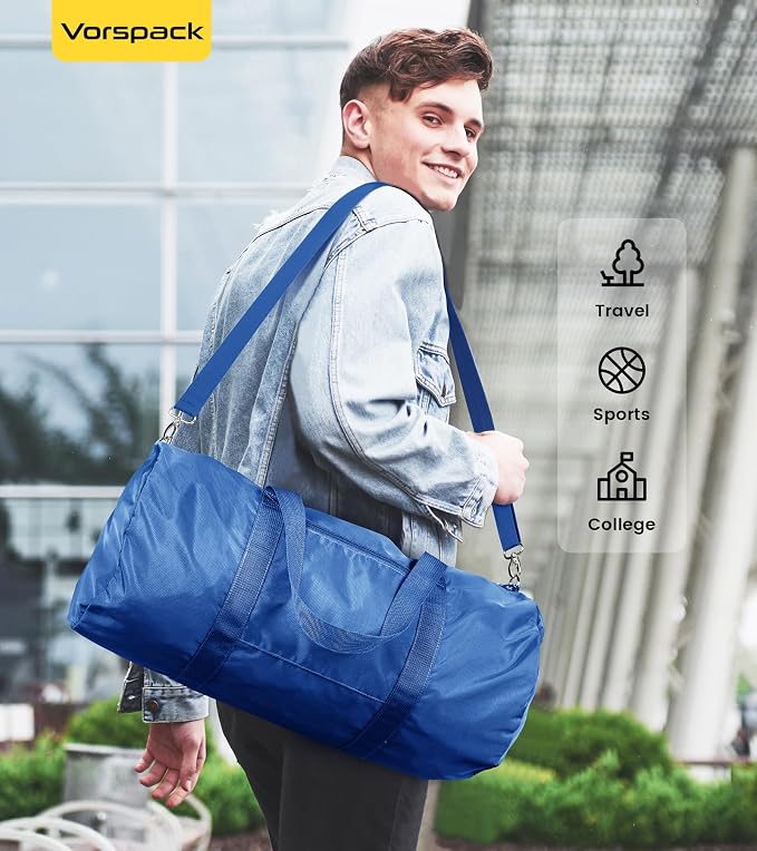 Vorspack Duffel Bag 20-24-28 Inches Foldable Gym Bag - Image 5