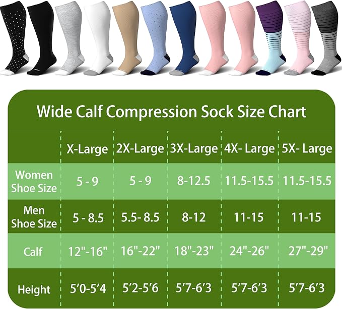 LEVSOX Wide Calf Compression Socks - Image 5